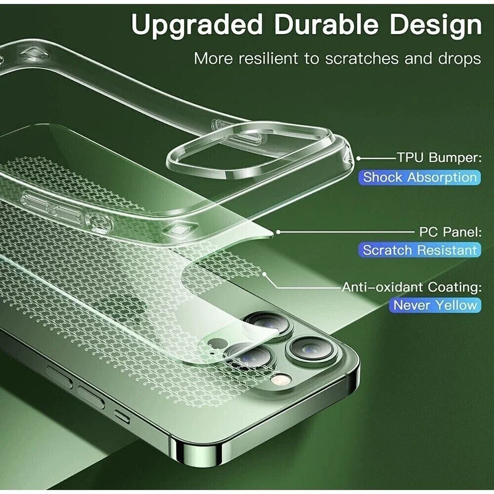 Alphex B series Shockproof Military Grade Case for iPhone 13 Pro max clear NEW